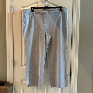 Alfani Womens light grey striped pants!Size 24W